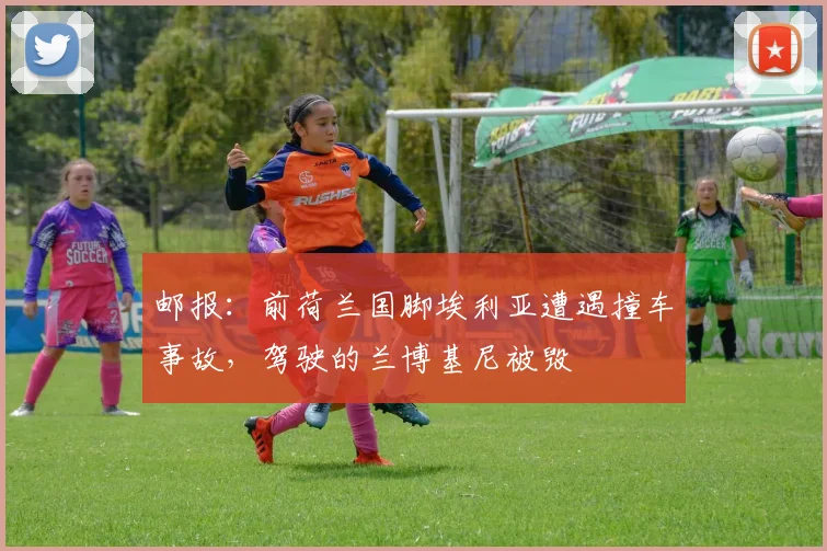 邮报：前荷兰国脚埃利亚遭遇撞车事故，驾驶的兰博基尼被毁